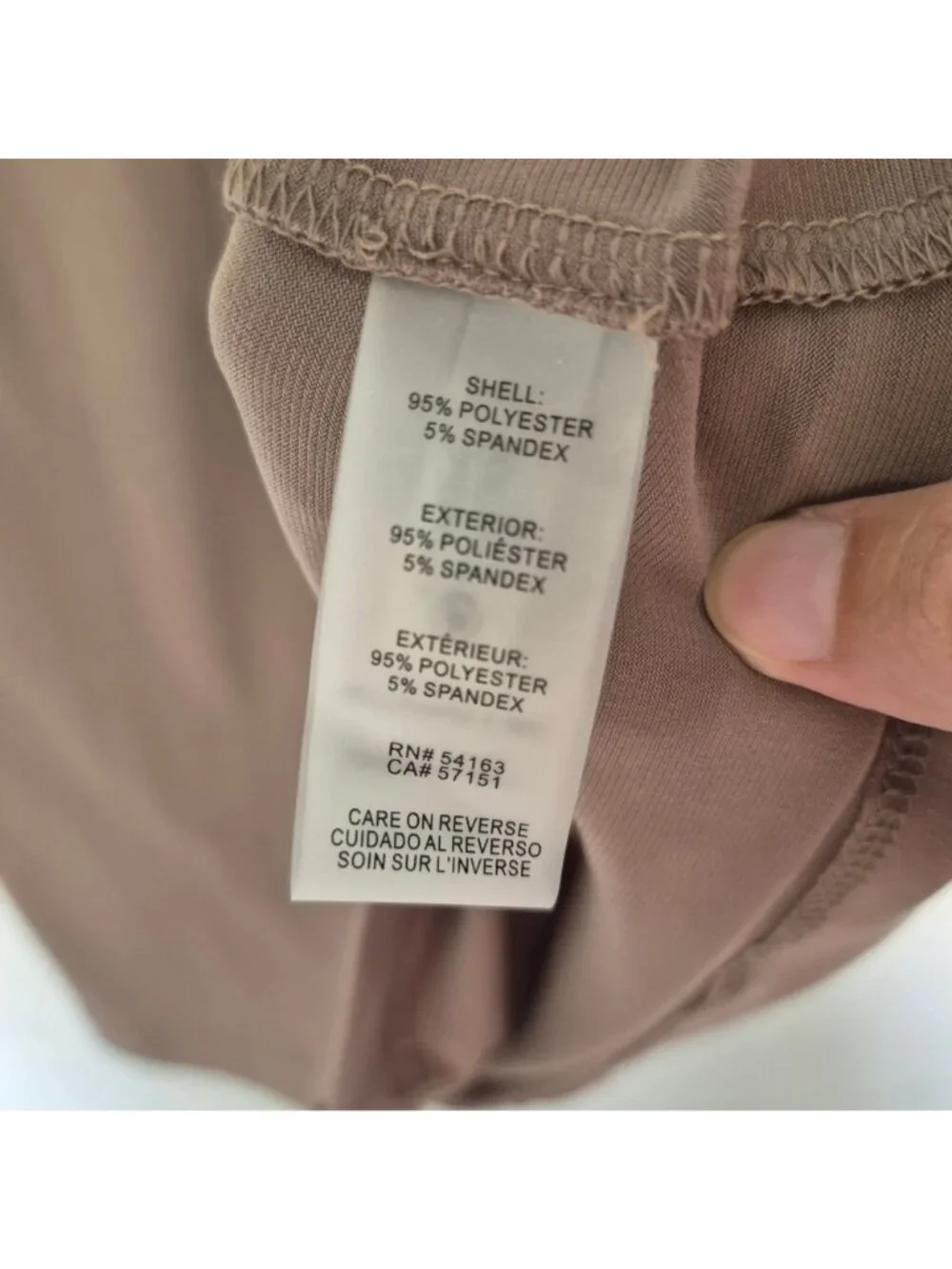 Calvin Klein Taupe Sleeveless V-Neck Top Small Petite Womens Blouse - Picture 3 of 5